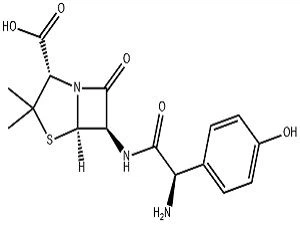 Amoxicillin structure diagram