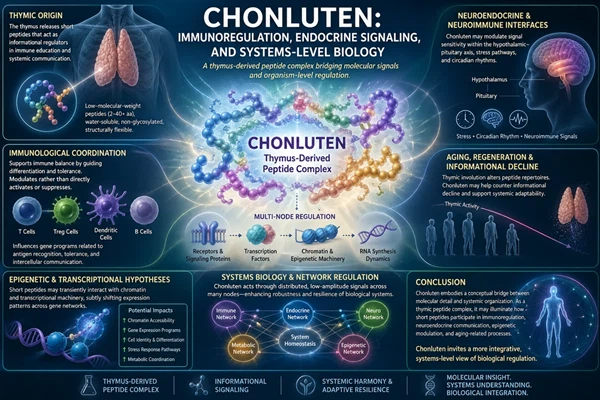 Chonluten Peptide: Immune Regulation, Endocrine Signaling, and Systems Biology Chonluten Peptide: Immune Regulation, Endocrine Signaling, and Systems Biology