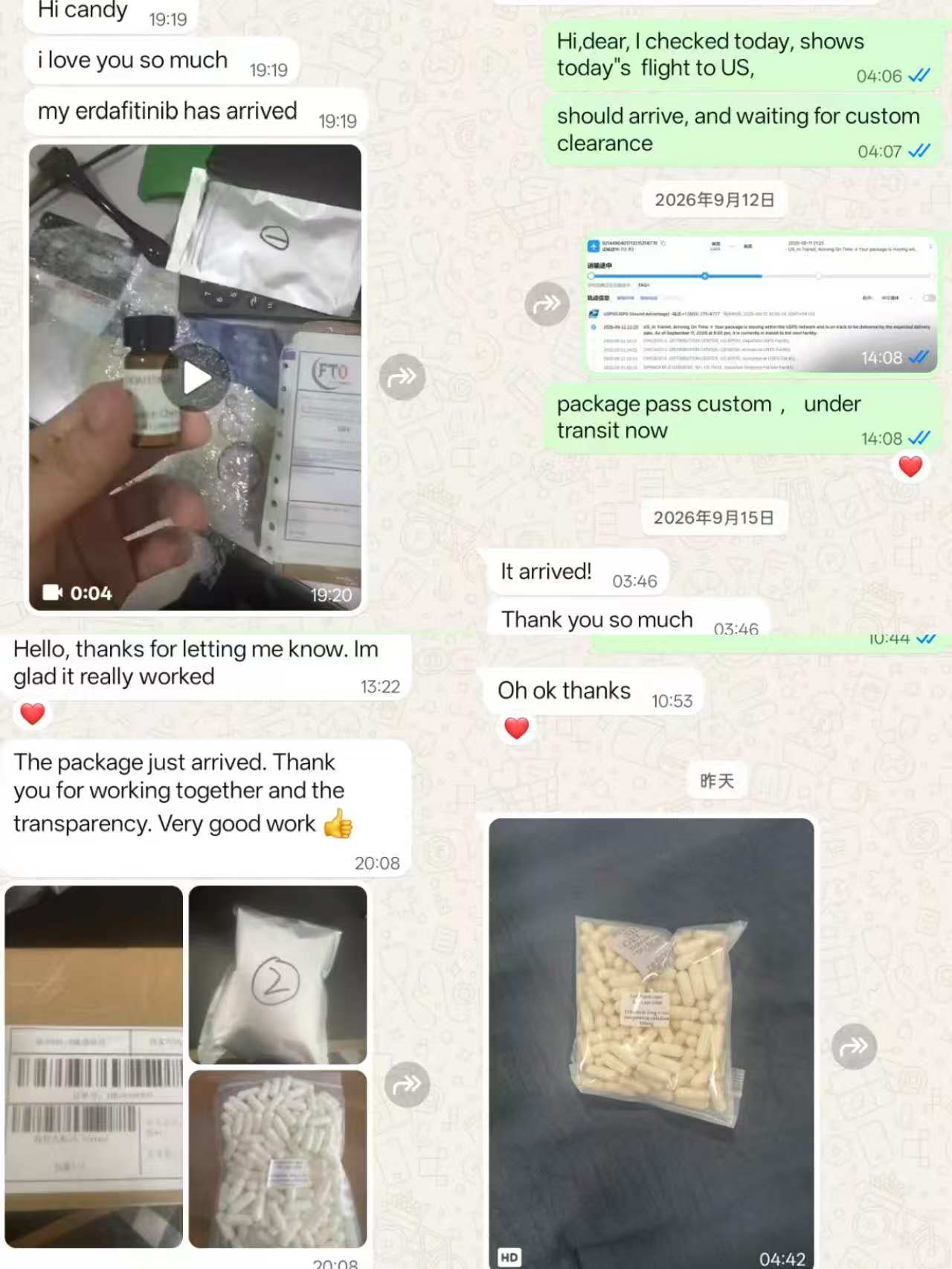 feedback of receiving erdafitinib 99% feedback of receiving erdafitinib 99%