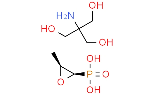 The structural formula of Fosfomycin tromethamine The structural formula of Fosfomycin tromethamine