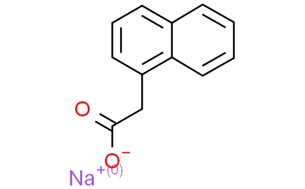 The structural formula of 1-Naphthalenoacetic Acid Sodium Salt The structural formula of 1-Naphthalenoacetic Acid Sodium Salt