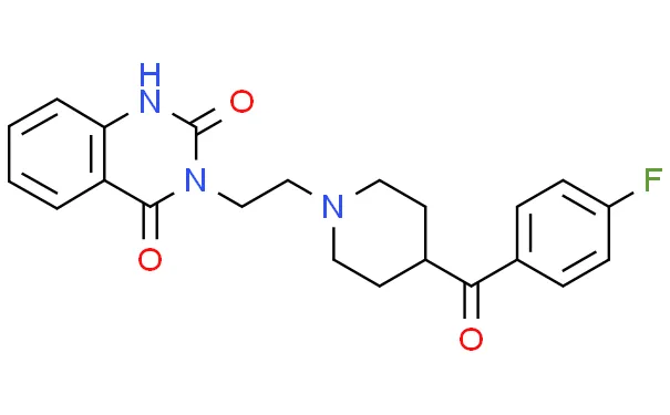 The structural formula of Ketanserin API The structural formula of Ketanserin API