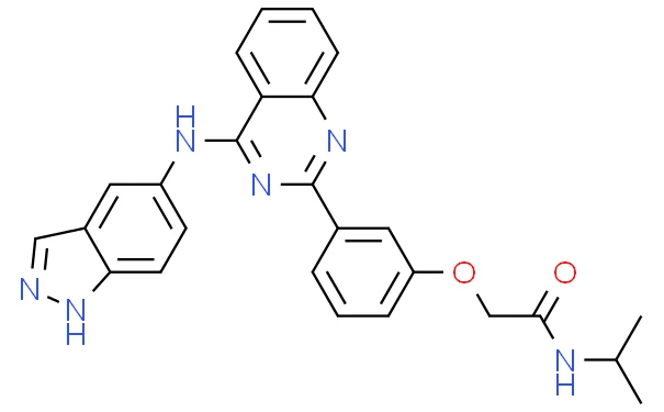 The structural formula of Belumosudil API The structural formula of Belumosudil API