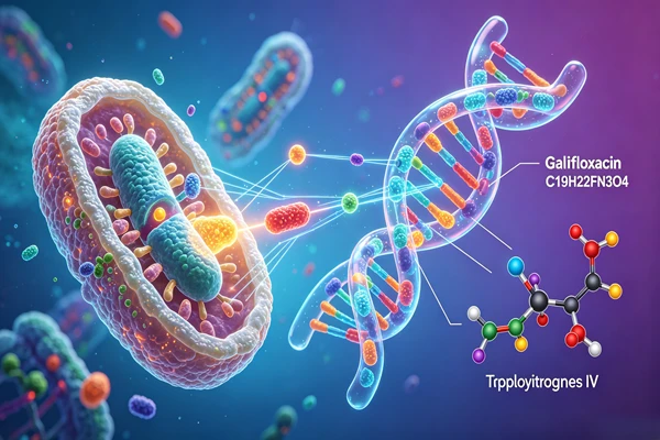 Antibacterial mechanism of gatifloxacin