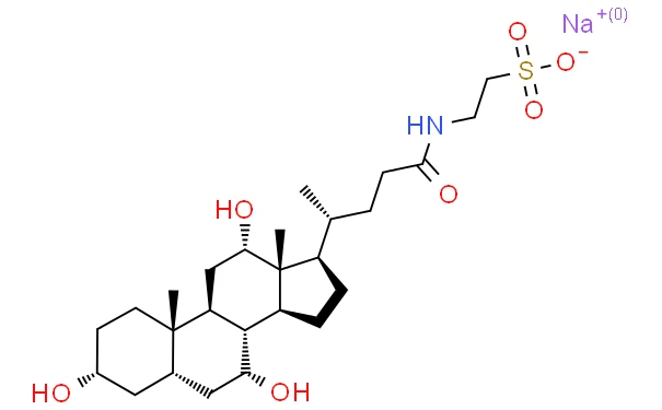 The structural formula of Sodium taurocholate The structural formula of Sodium taurocholate