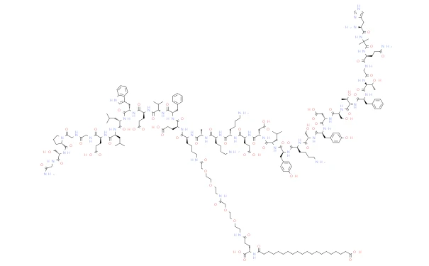 The structural formula of Mazdutide Peptide The structural formula of Mazdutide Peptide