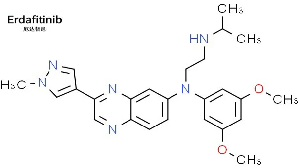 The molecular formula of Erdafitinib The molecular formula of Erdafitinib